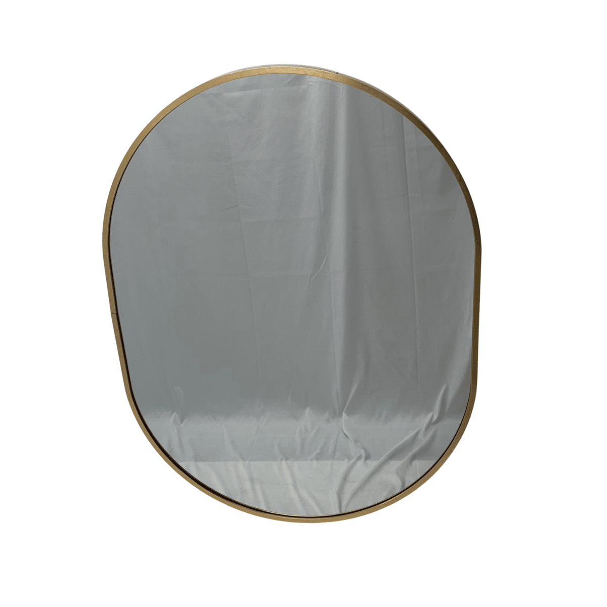 Rose Gold Oval Wall Mirror – 60 x 80cm Classic Decorative Frame