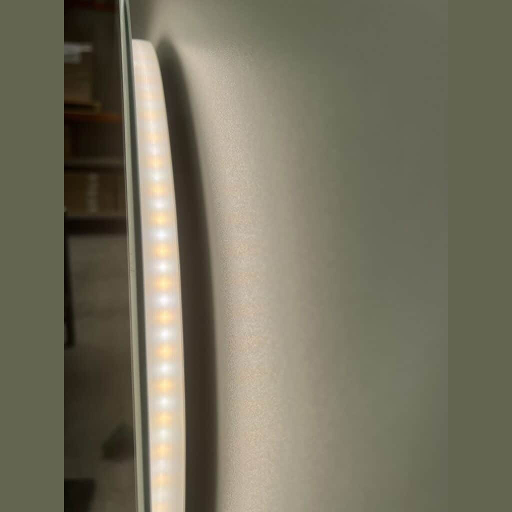 Round LED Mirror - Frosted Defogger Dimmable 25mm Strip