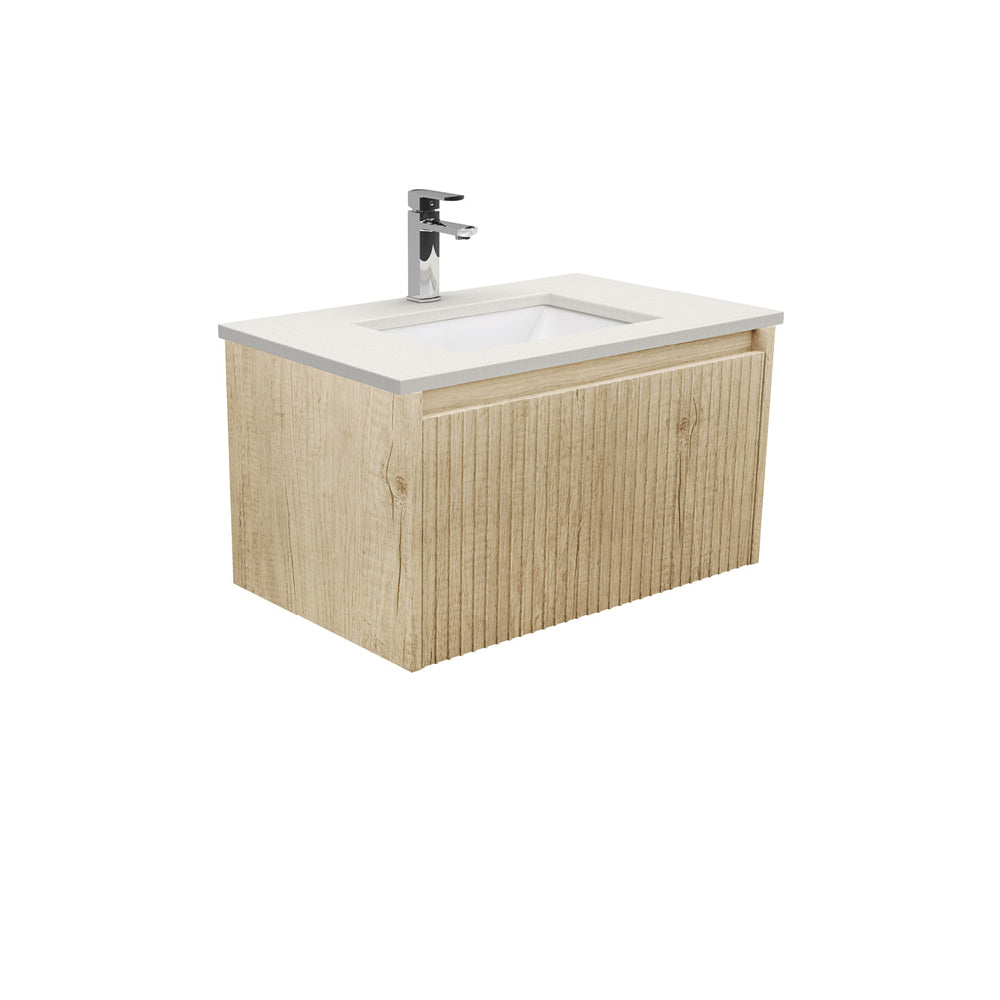 Sarah Roman Sand Undermount 750 Alina Scandi Oak Wall-Hung Vanity