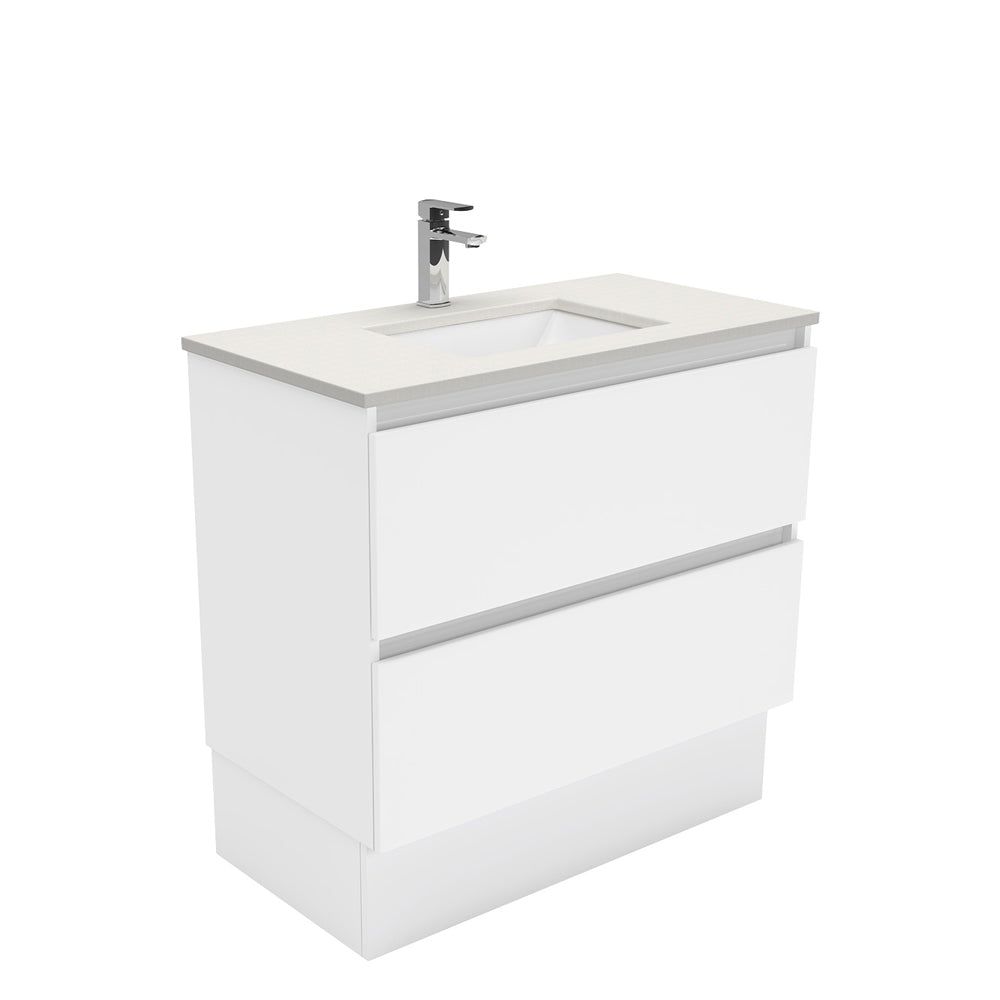 Sarah Roman Sand Undermount 900 Quest Vanity on Kick