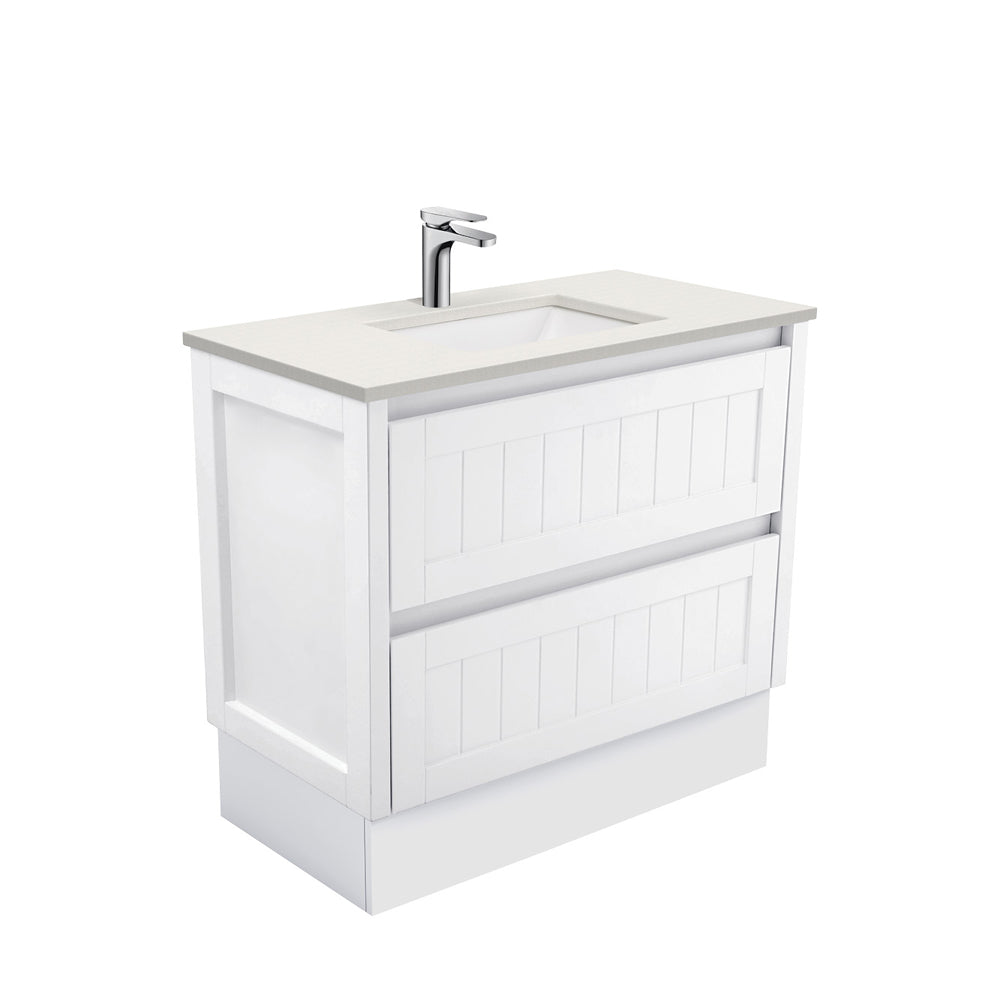 Sarah Roman Sand Undermount 900 Hampton Vanity on Kick