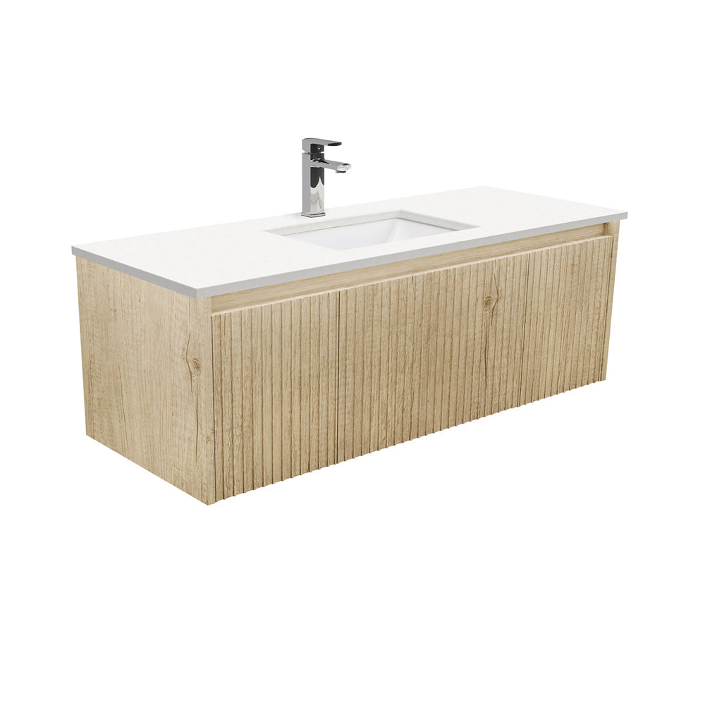 Sarah Crystal Pure Undermount 1200 Alina Scandi Oak Wall-Hung Vanity