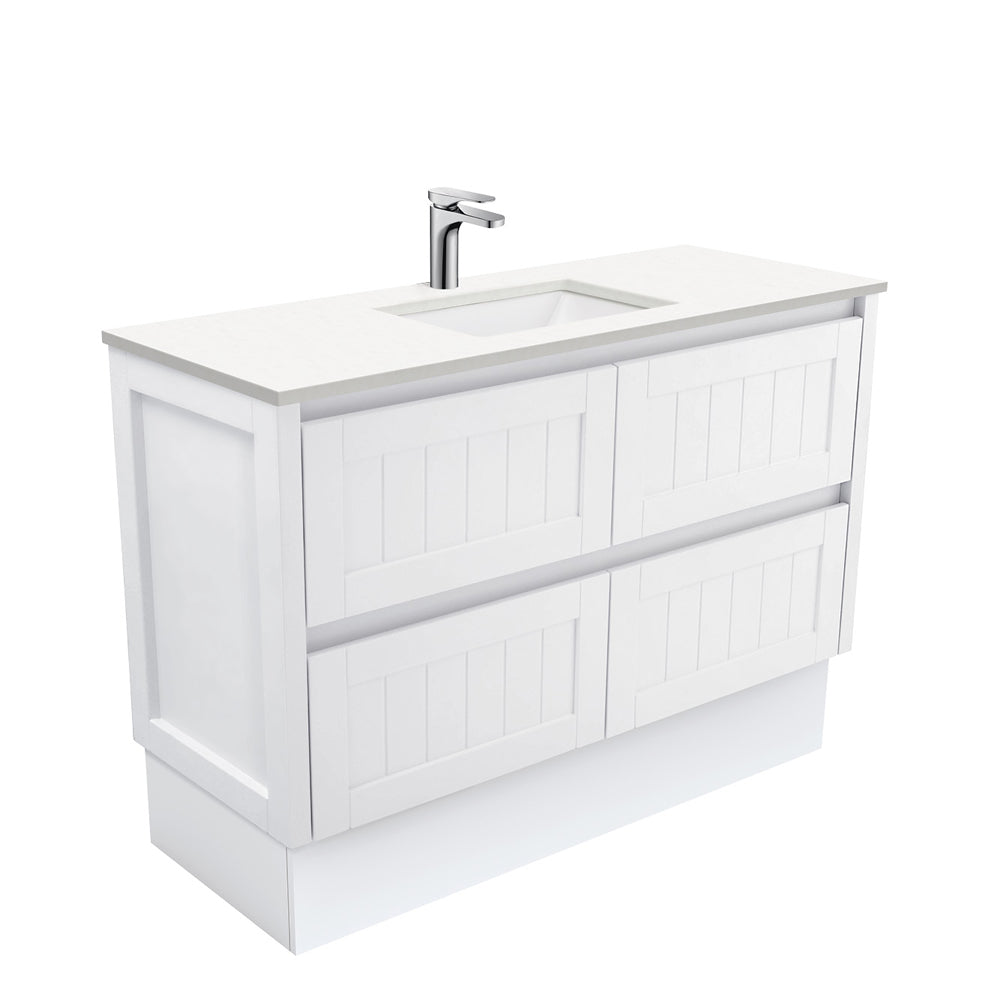 Sarah Crystal Pure Undermount 1200 Hampton Vanity on Kick