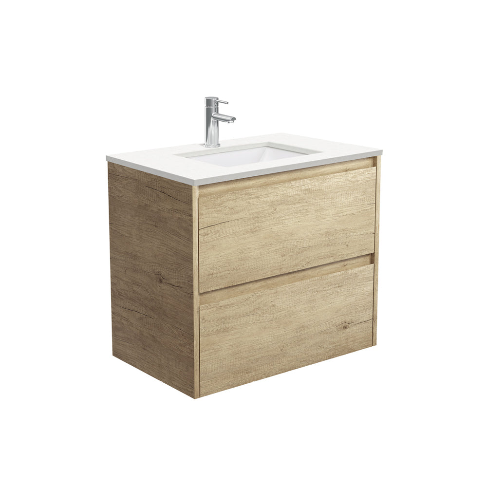 Sarah Crystal Pure Undermount 750 Amato Scandi Oak Wall-Hung Vanity