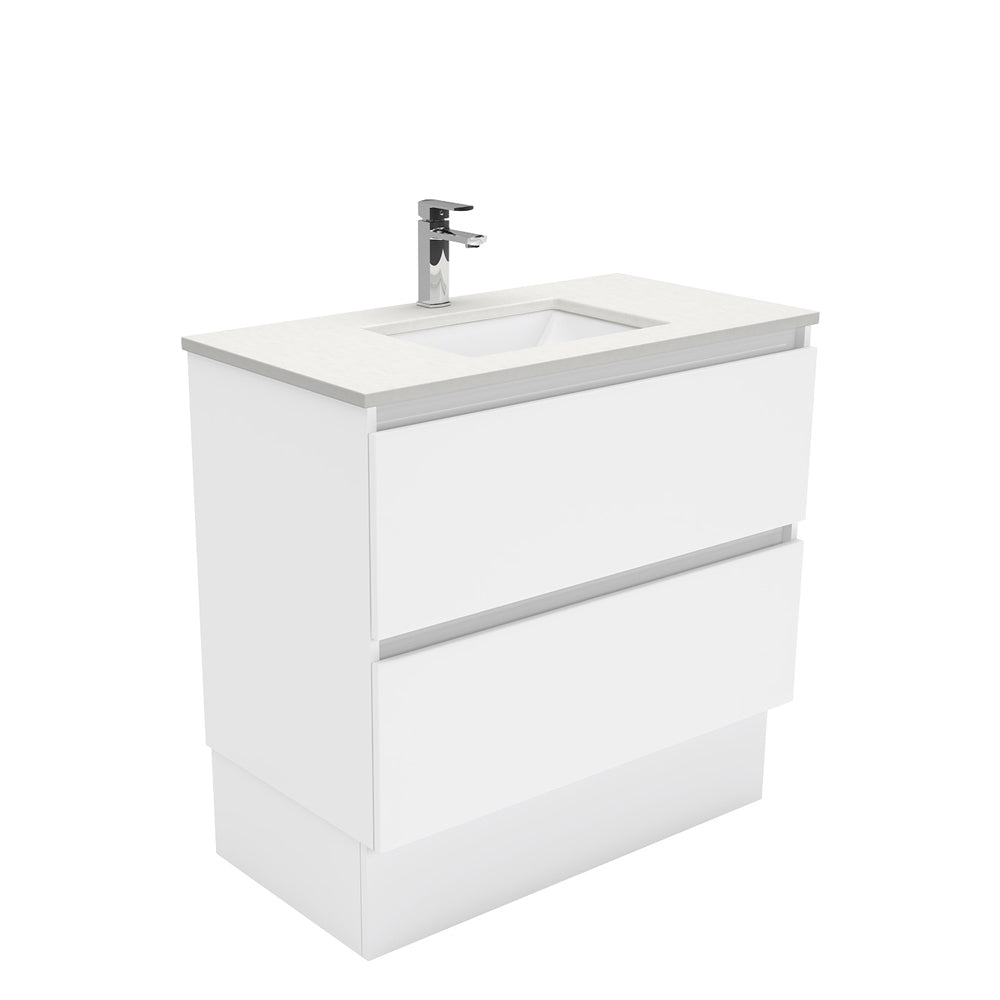 Sarah Crystal Pure Undermount 900 Quest Vanity on Kick