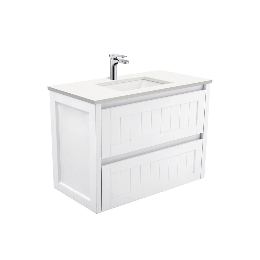 Sarah Crystal Pure Undermount 900 Hampton Wall-Hung Vanity