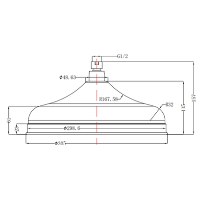 Mica Heritage Shower Head
