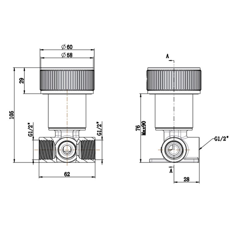 Mica Fluted Progressive Shower Mixer