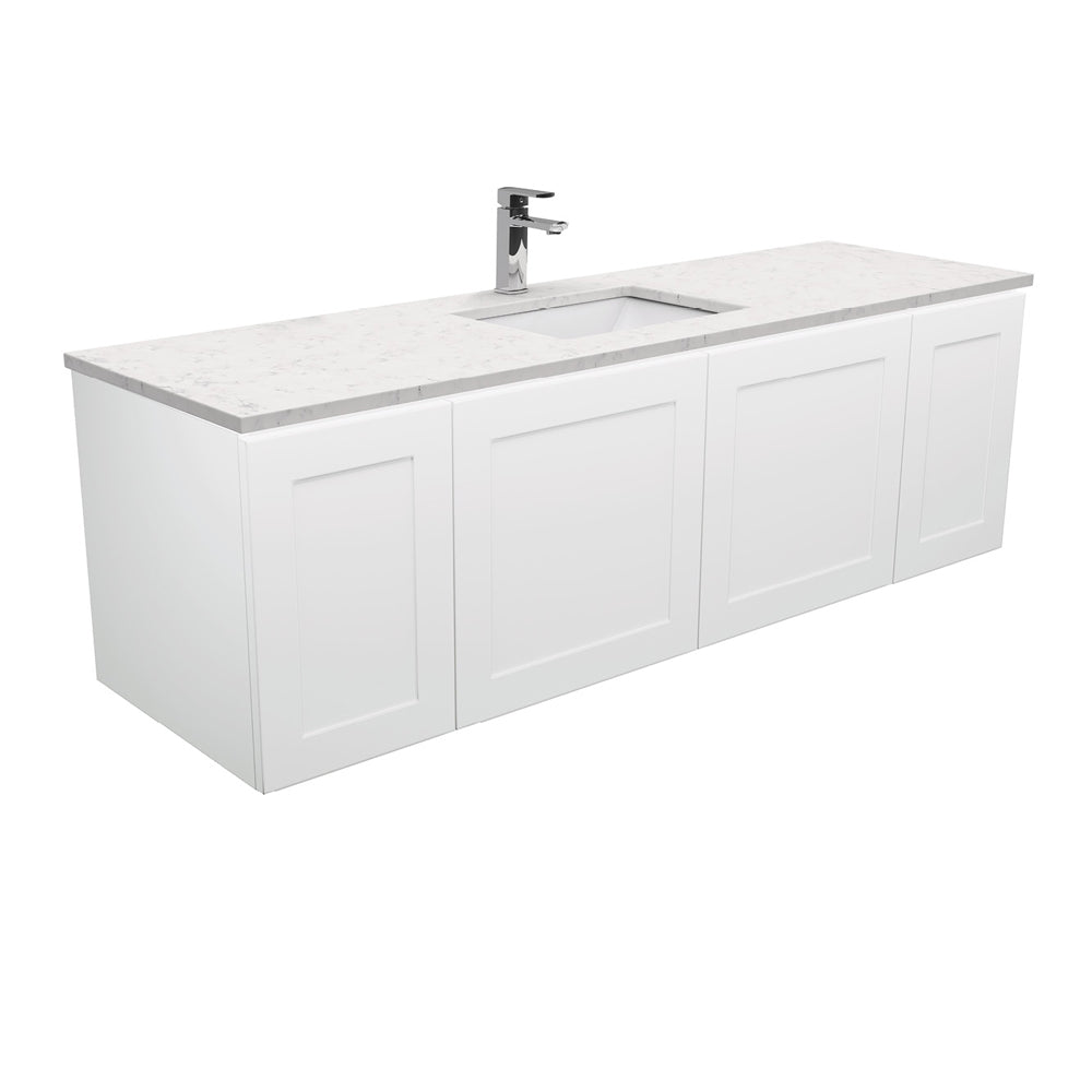 Sarah Bianco Marble Undermount Single Bowl 1500 Mila Wall-Hung Vanity