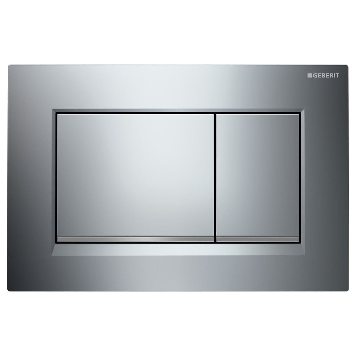 Geberit Sigma 30 Rectangular Button Flush Plate, Chrome