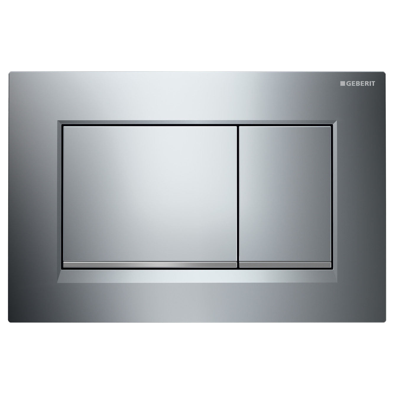 Geberit Sigma 30 Rectangular Button Flush Plate, Chrome