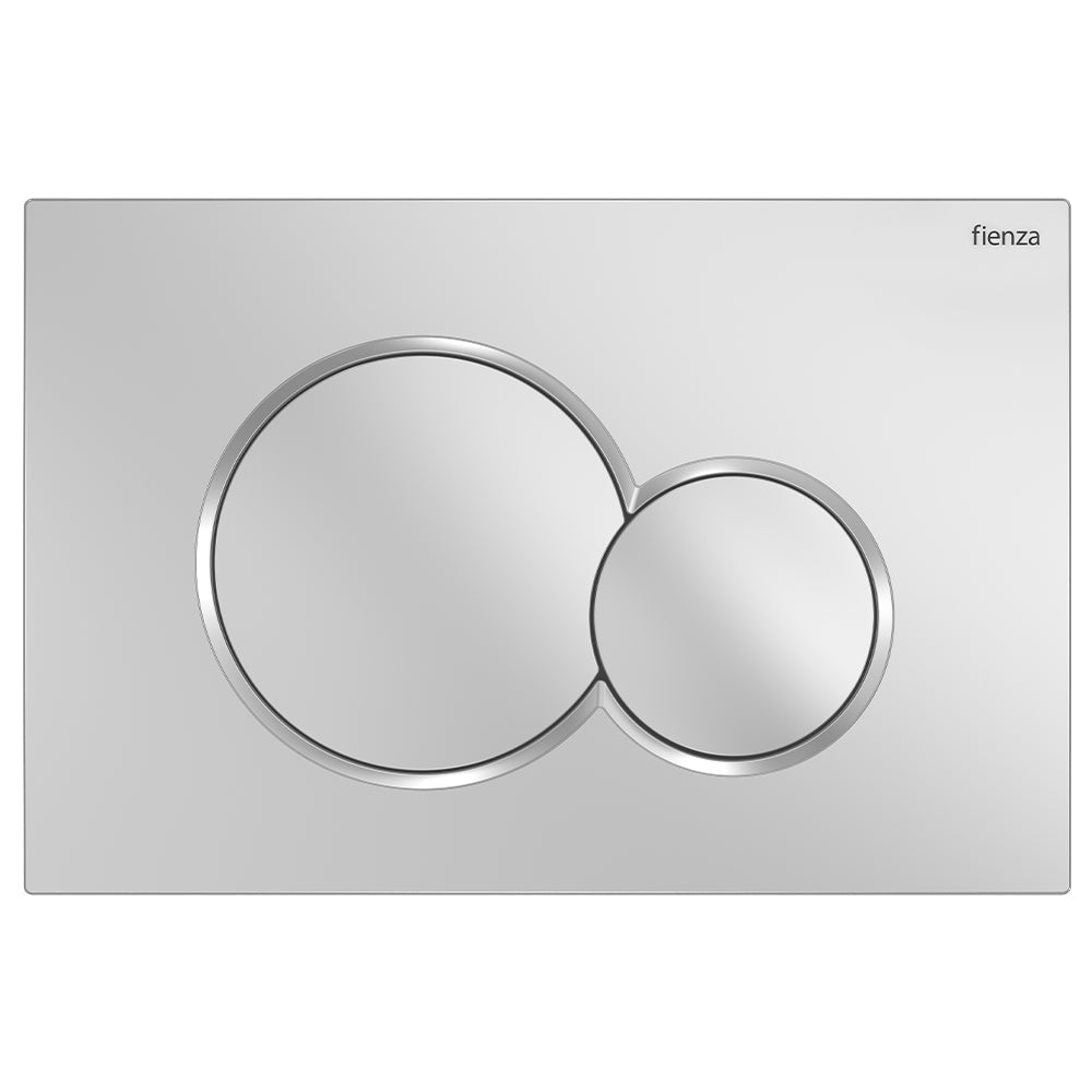 Fienza Sigma Round Button Flush Plate, Matte Chrome