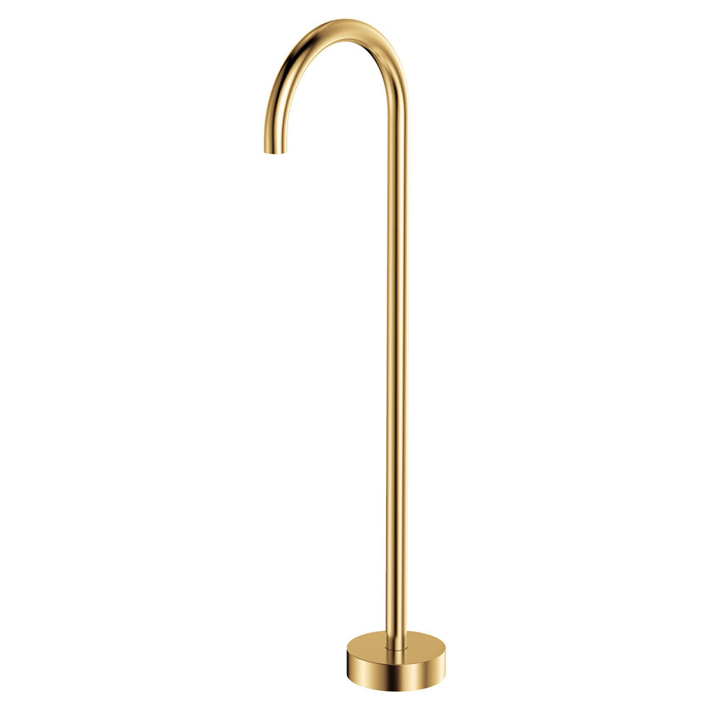 Kaya Gooseneck Floor Mounted Bath Outlet, Urban Brass