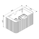 STELLA Wall Hung Vanity - Blue Bathware 