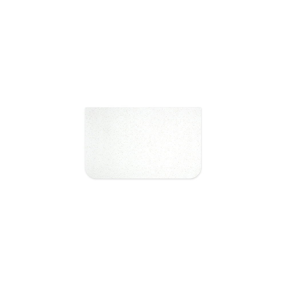 Snowflake Solid Surface Top, Curved Full Depth, 750mm