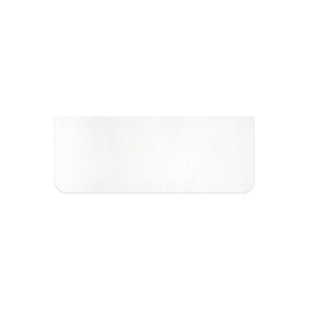 Snowflake Solid Surface Top, Curved Full Depth, 1200mm