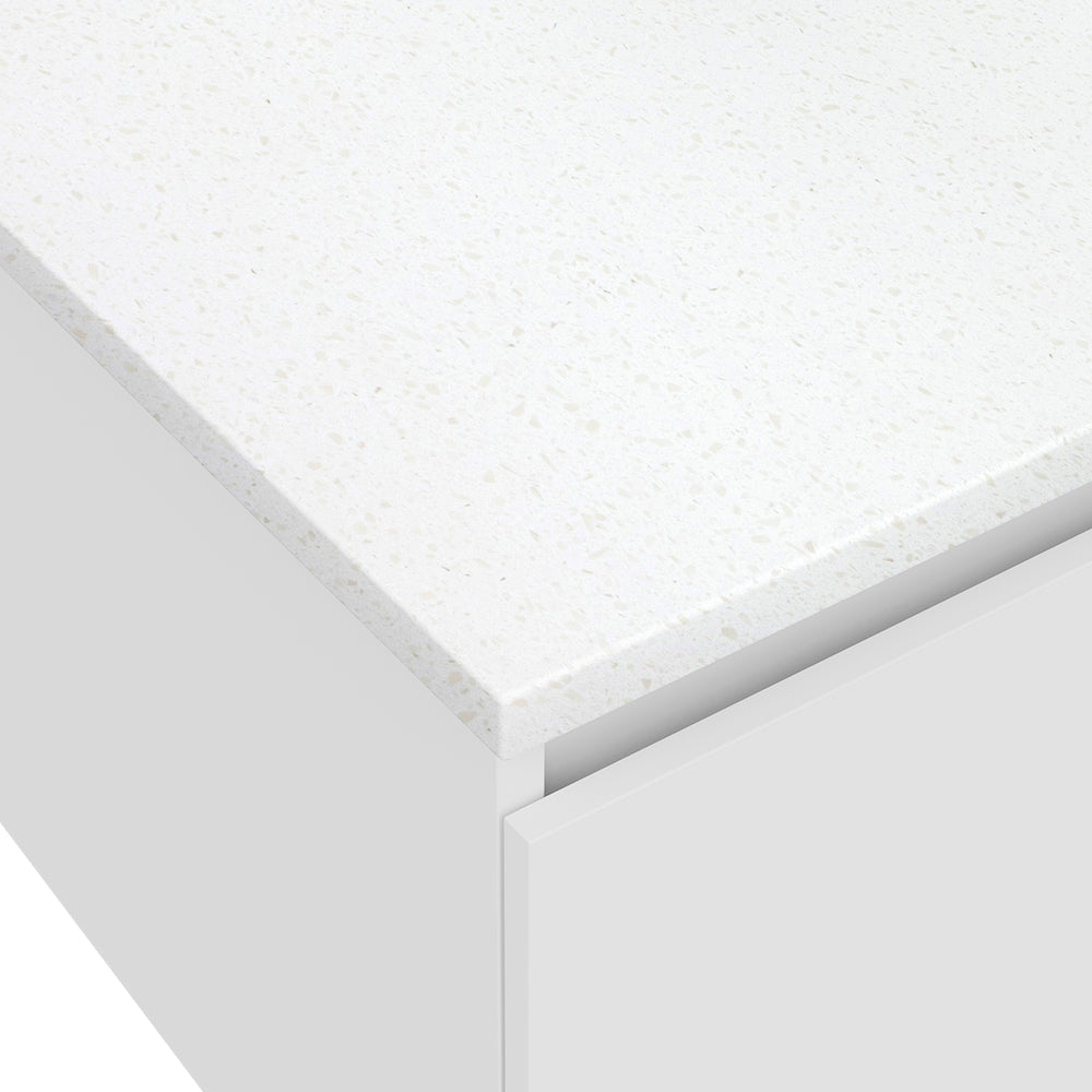 Snowflake Solid Surface Top, Ensuite Depth, 900mm