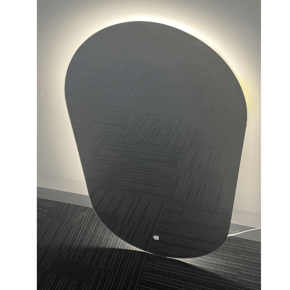 Star Oval LED Mirror 90cm x 50cm Frameless Backlit Dimmable Touch Sensor Bathroom Vanity