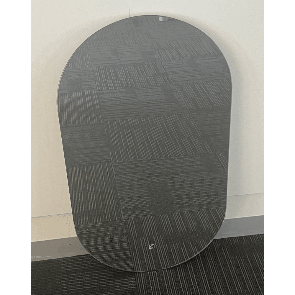 Star Oval LED Mirror 90cm x 50cm Frameless Backlit Dimmable Touch Sensor Bathroom Vanity