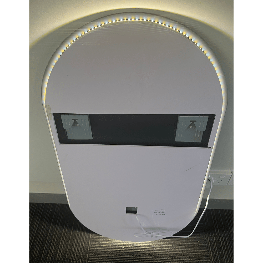 Star Oval LED Mirror 90cm x 50cm Frameless Backlit Dimmable Touch Sensor Bathroom Vanity