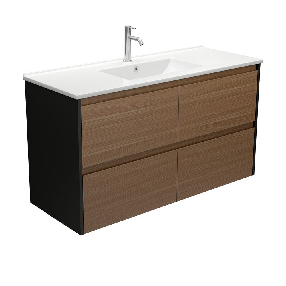 Dolce Amato 1200 Walnut Wall-Hung Vanity