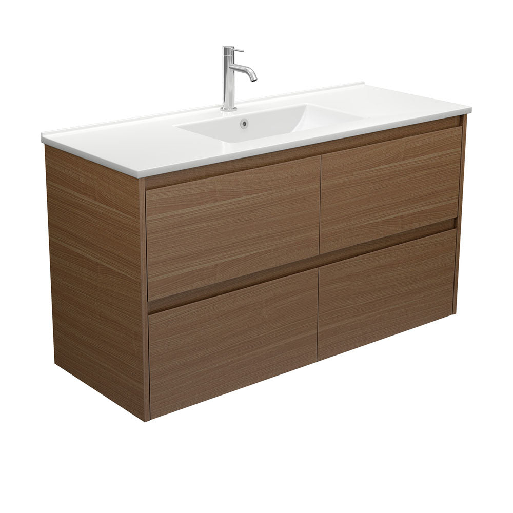 Dolce Amato 1200 Walnut Wall-Hung Vanity