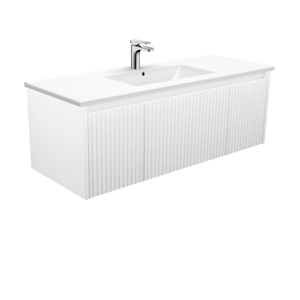 Dolce Alina Satin White 1200 Wall-Hung Vanity