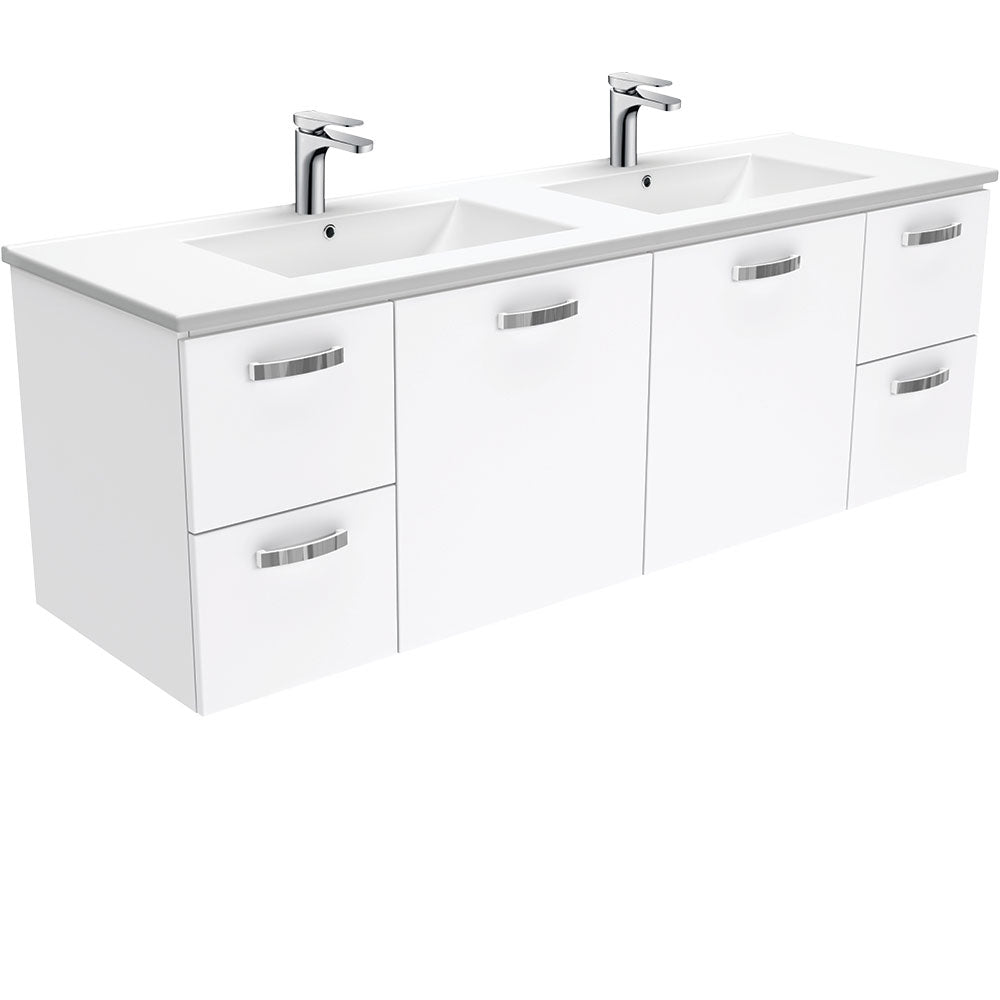 Dolce Unicab 1500 Double Bowl Wall-Hung Vanity