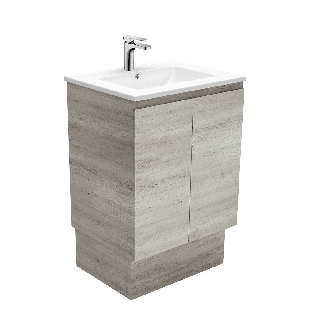 Dolce Edge Industrial 600 Vanity On Kickboard