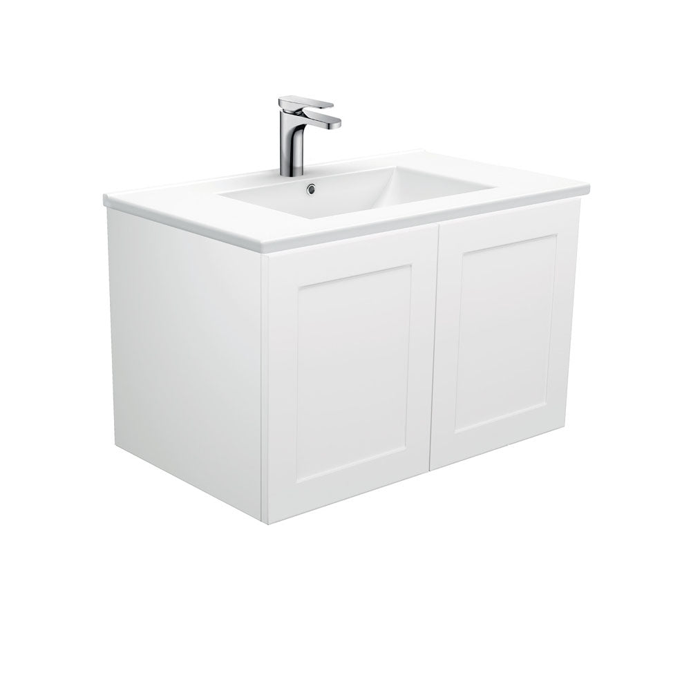 Dolce Mila 750 Wall-Hung Vanity, Left Drawer