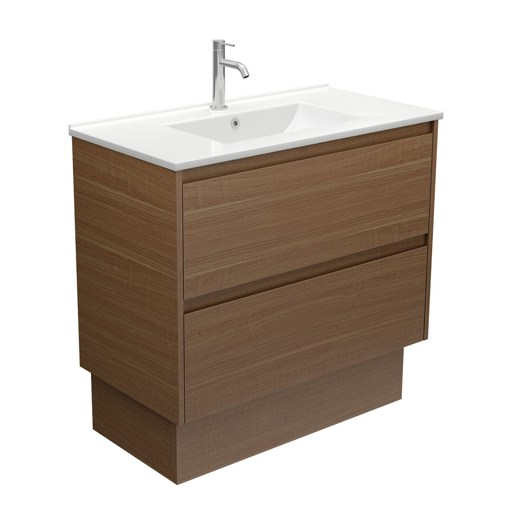 Dolce Amato 900 Walnut Vanity On Kick