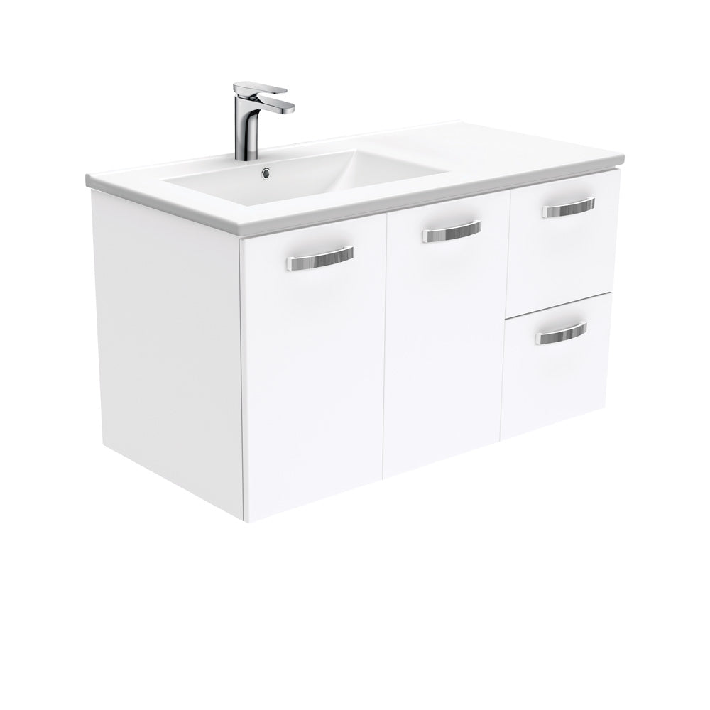 Dolce Unicab™ 900 Offset Wall-Hung Vanity, Left Basin