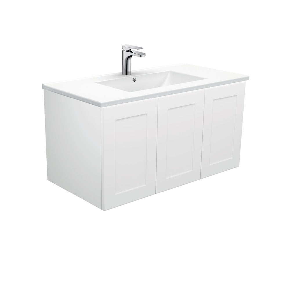 Dolce Mila 900 Wall-Hung Vanity, Left Drawer