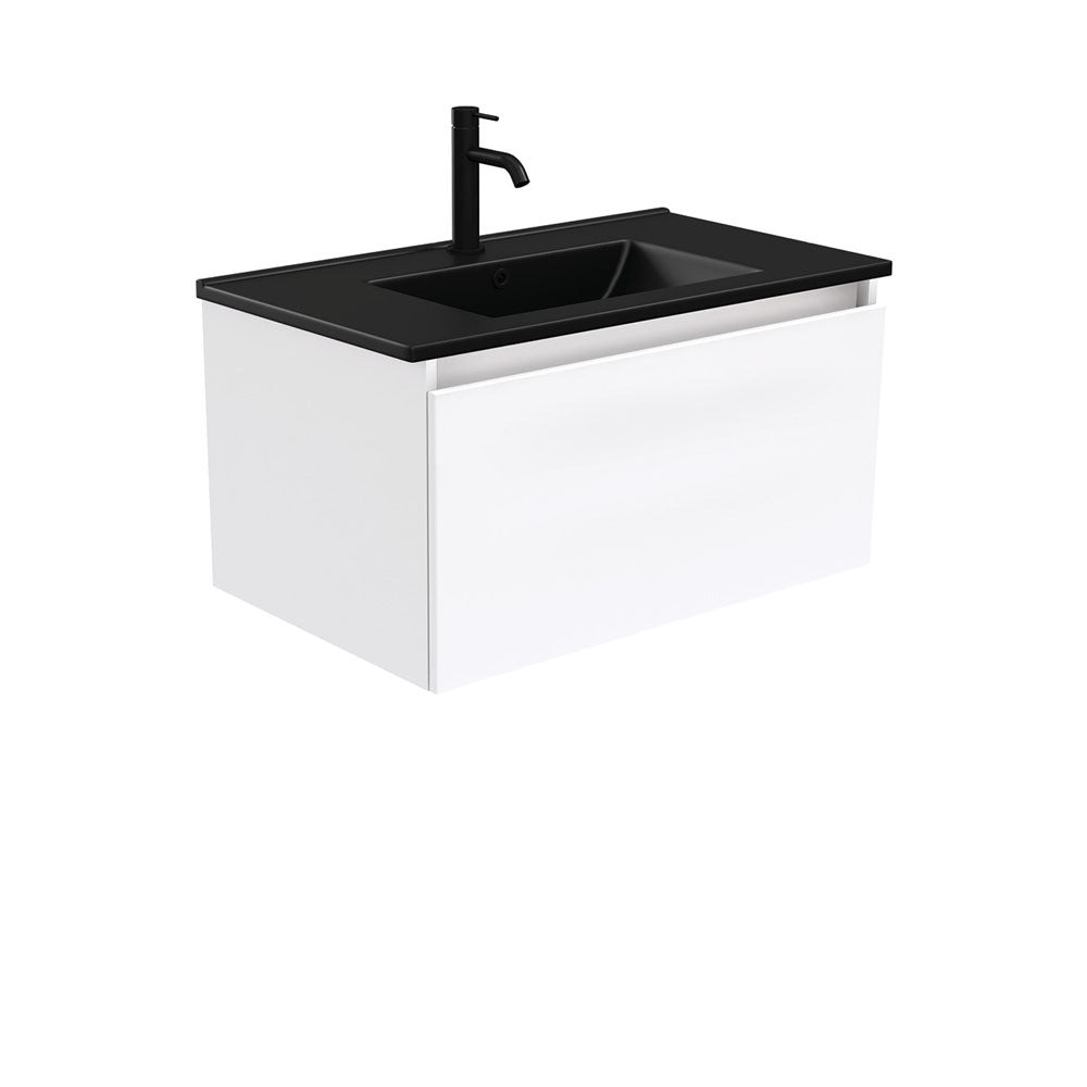 Dolce Matte Black Manu 750 Wall-Hung Vanity