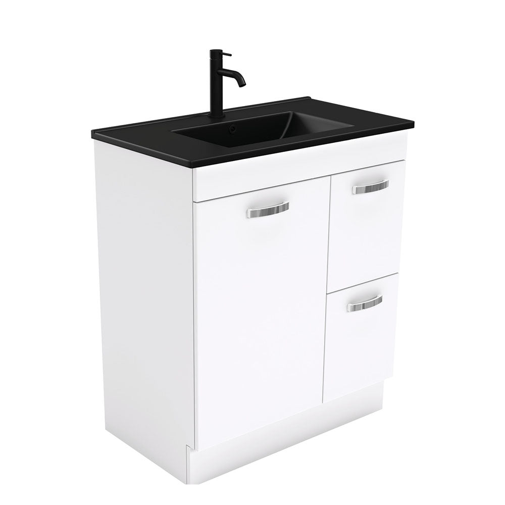 Dolce Matte Black Unicab 750 Vanity On Kickboard