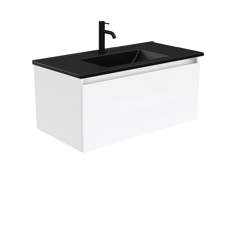 Dolce Matte Black Manu 900 Wall-Hung Vanity