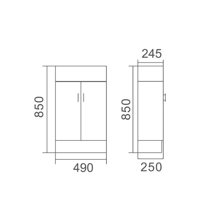 TINY Vanity - Blue Bathware 