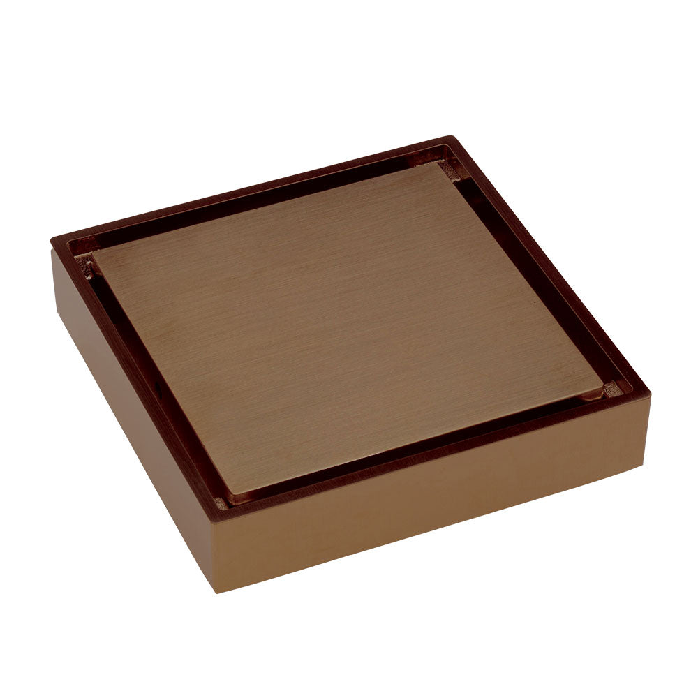 Square Tile 2-in-1 Floor Waste, 88mm Outlet, Brushed Copper
