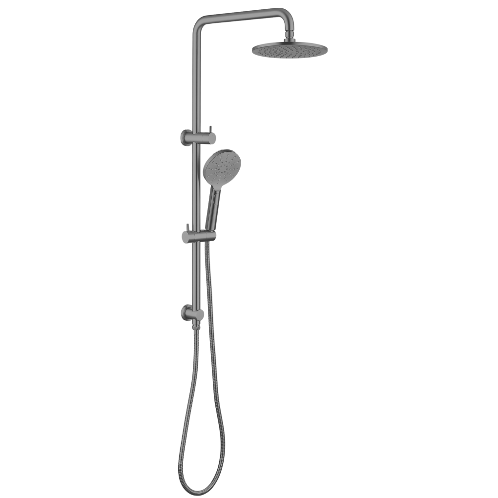 Gun Metal / Round Head