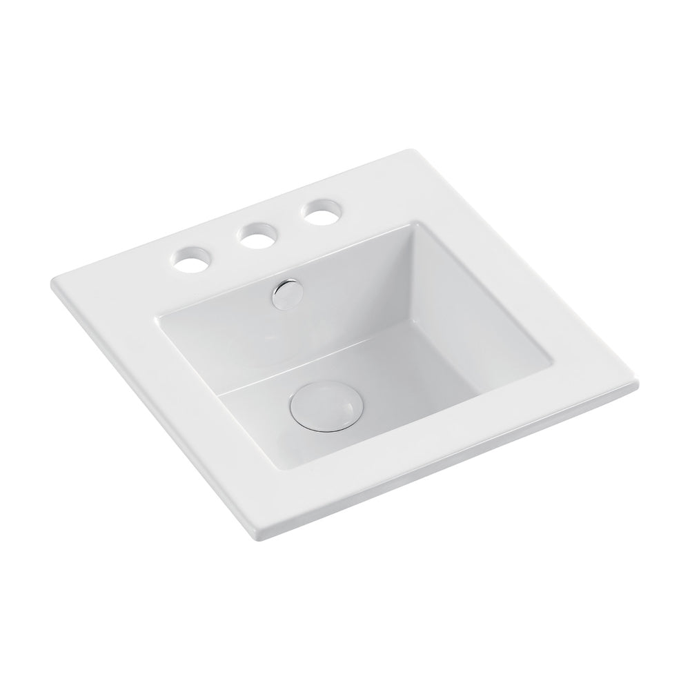 Allison Fully-Inset Basin, 3 Tap Holes