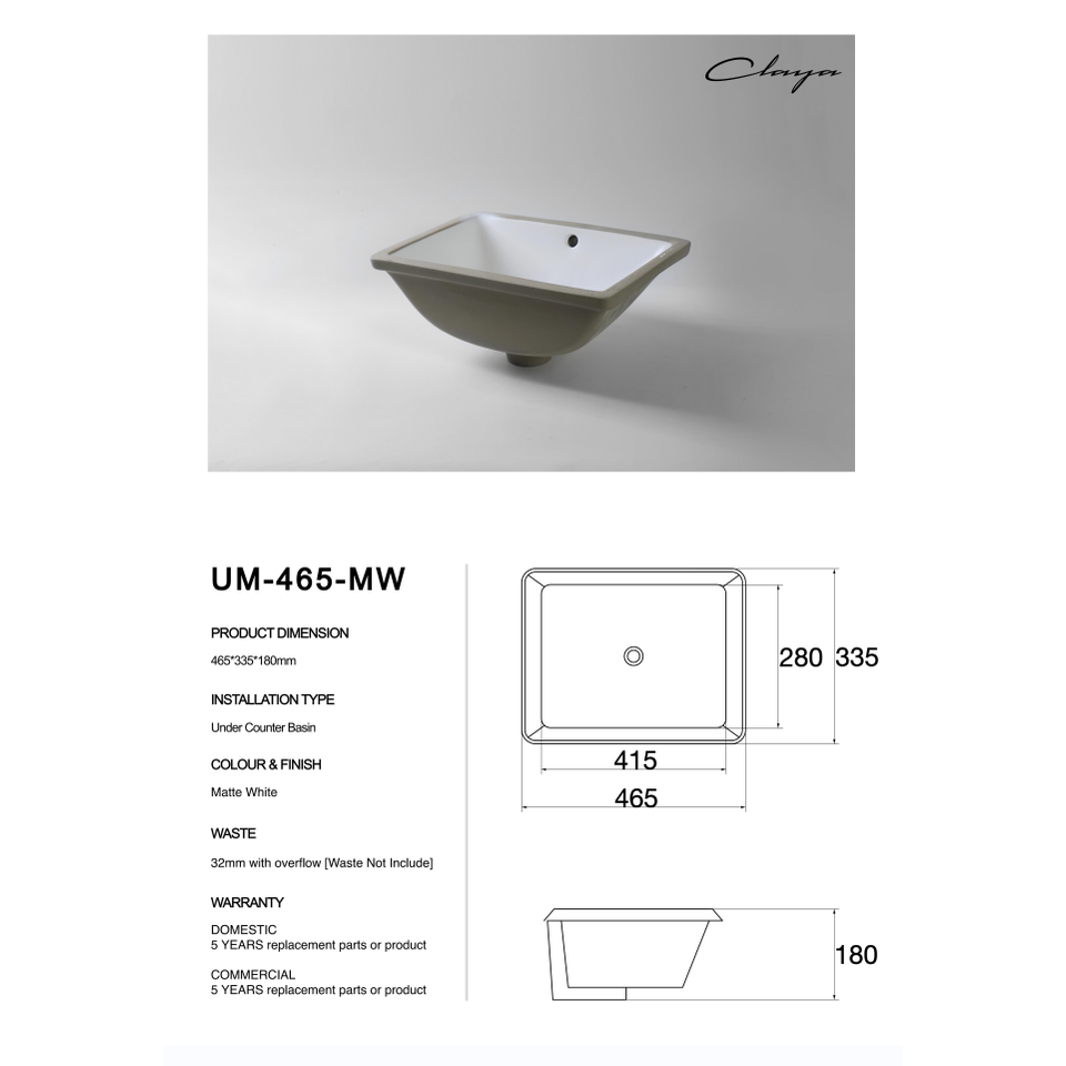 UM-465-MW at Blue Bathware