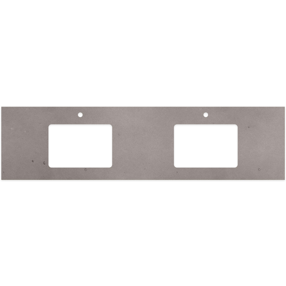 Fienza - Silica Free Stone Top, Rectangular Full Depth - Double Undermount