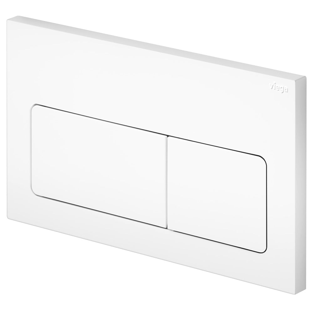 Viega Visign Life5 Soft Rectangular Button Flush Plate, Chrome