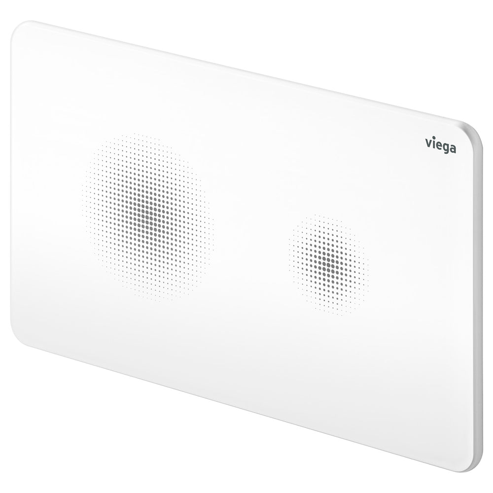 Viega Visign Style25 Touchless Electronic Flush Plate, Gloss White