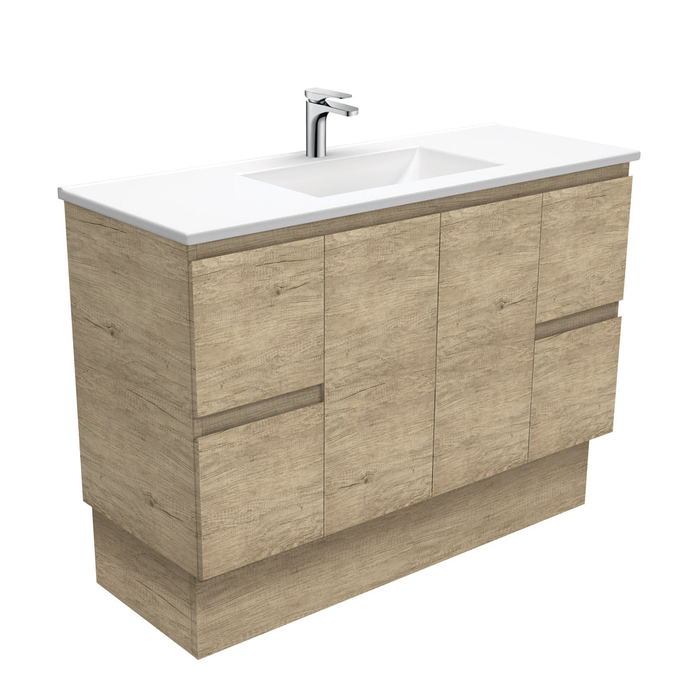 Vanessa Edge Scandi Oak 1200 Vanity On Kickboard