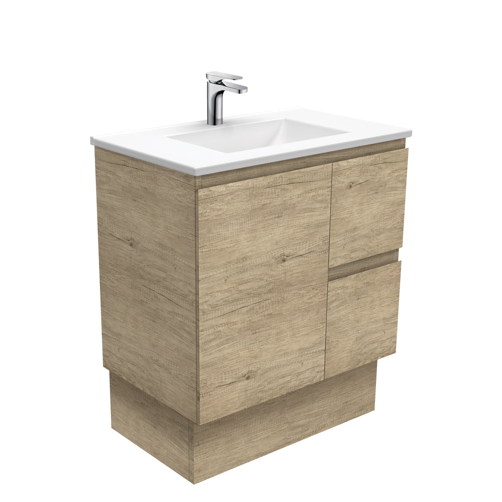Vanessa Edge Scandi Oak 750 Vanity On Kickboard