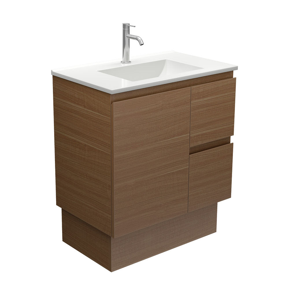 Vanessa Edge Walnut 750 Vanity on Kickboard