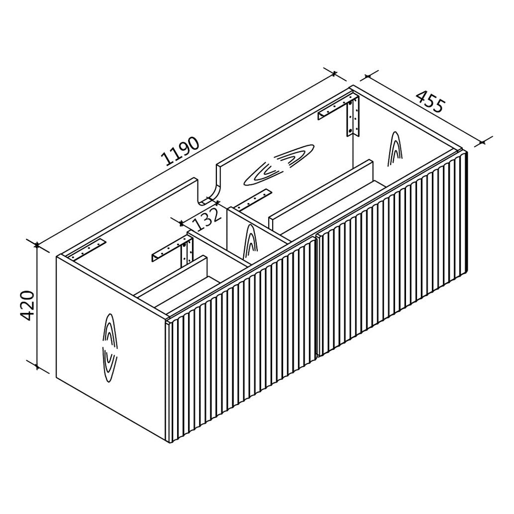 VIVO Wall Hung Vanity - Blue Bathware 