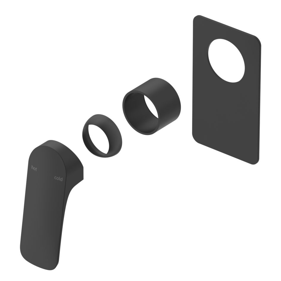 Kaza Shower Mixer - Square Plate - TRIM KIT ONLY