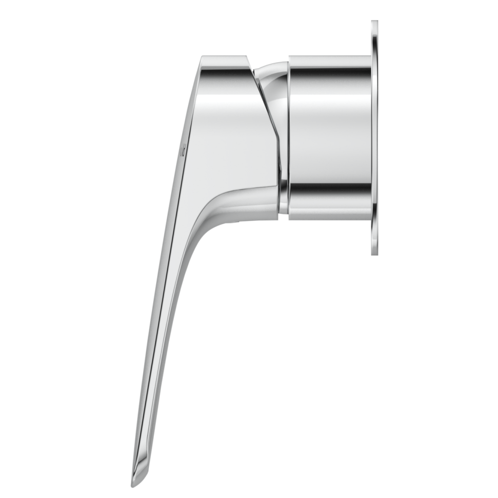 Kaza Shower Mixer - Round Plate - TRIM KIT ONLY